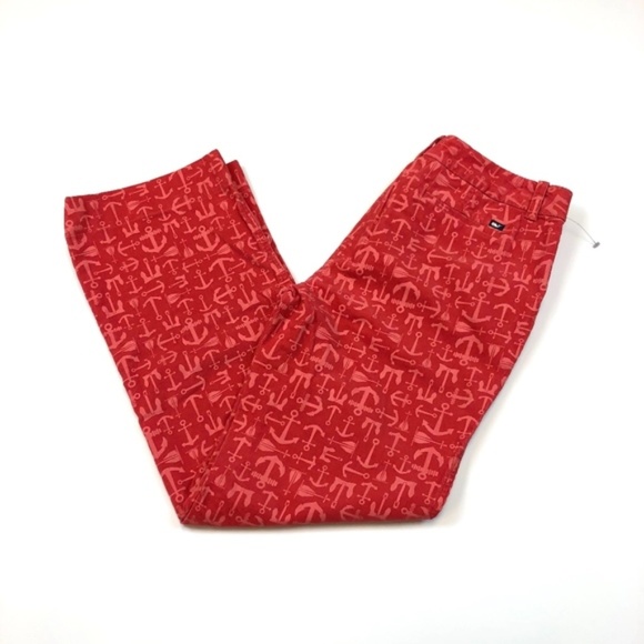 Vineyard Vines Anchor Sailing Corduroy Pants Red - Picture 2 of 8